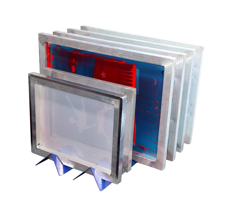 TECHTONGDA 6 Slot Screen Printing Frame Rack Shelf Storage Holder Desktop Adjustable Silk Screen Frame Rack Drying - Image 2